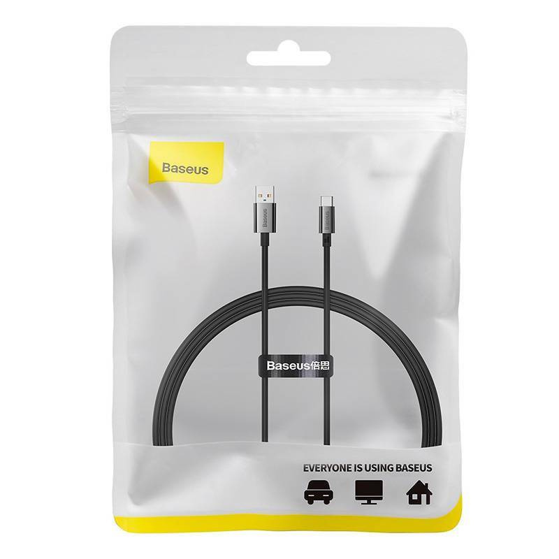 BASEUS kabel USB A do Typ C PD 100W 1m czarny P10320102114-00