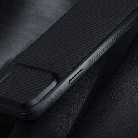 Nillkin Synthetic Fiber S Case iPhone 14 case with camera cover, black