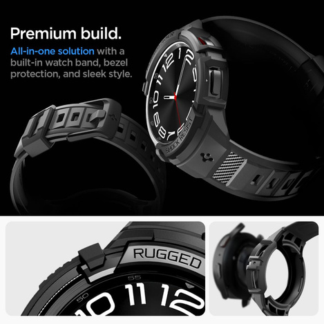 Spigen RUGGED ARMOR &quot;PRO&quot; GALAXY Watch 6 CLASSIC (47MM) MATTE BLACK