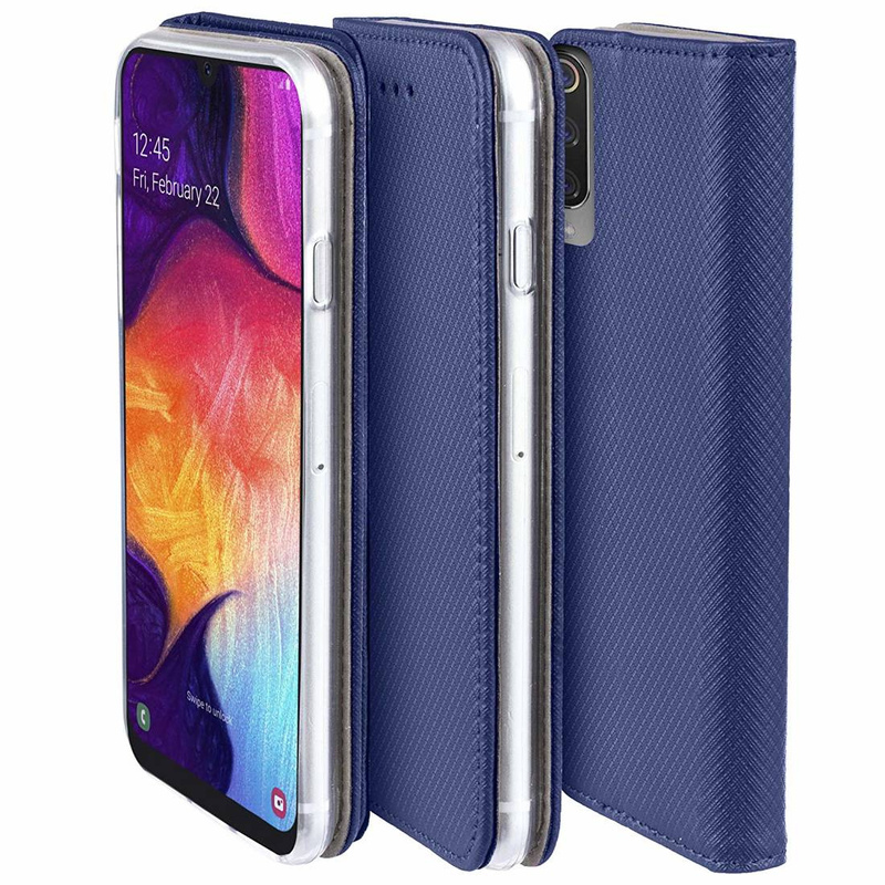 Etui Smart Magnet do Samsung S24 FE granatowy