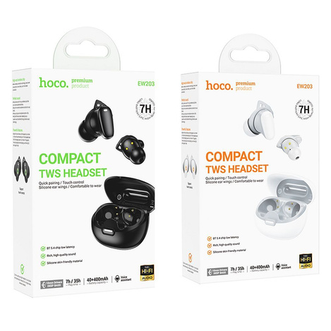 HOCO słuchawki bezprzewodowe bluetooth TWS EW203 białe