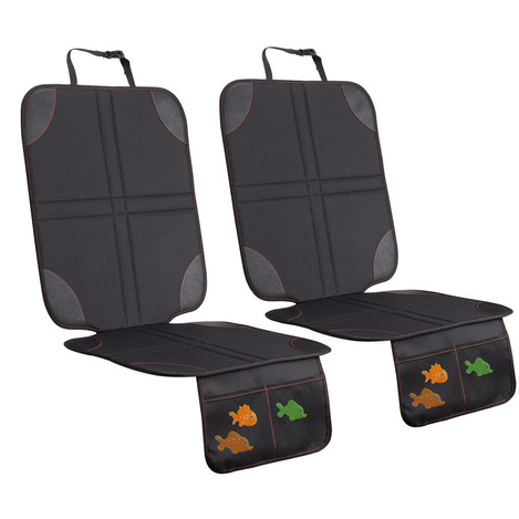 Mata ochronna na fotel samochodowy z organizerem czarna