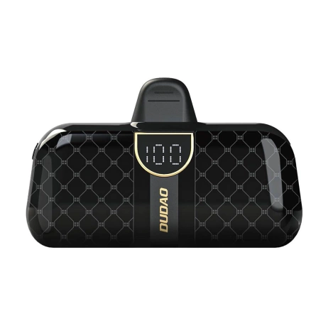 Mini bag-shaped Dudao K20SC power bank USB-C 5000mAh - black
