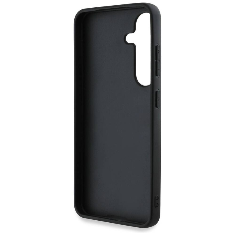 Etui Guess Grained Big 4G Logo Small Classic Logo do Samsung Galaxy S25 różowy
