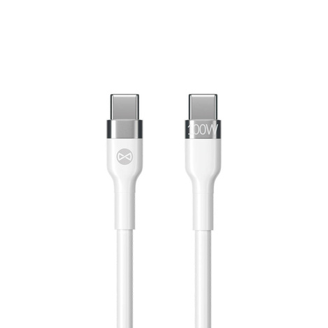 Forever kabel Flexible USB-C - USB-C 2,0 m 100W biały
