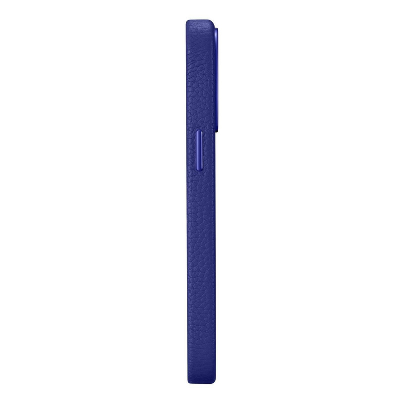 iCarer Litchi Premium Leather Case Leather Case iPhone 14 Pro Max Magnetic with MagSafe Dark Blue (WMI14220712-DB)