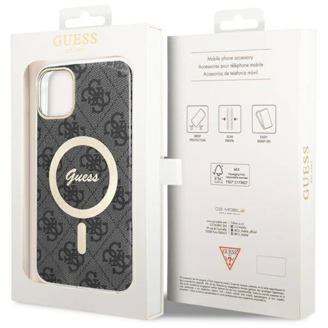 Guess GUHMN61H4STK iPhone 11 6.1" black/black hardcase 4G MagSafe