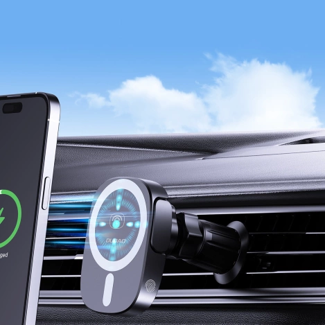 Dudao FW11 car phone holder with 15W inductive charger for air vent / cockpit - black