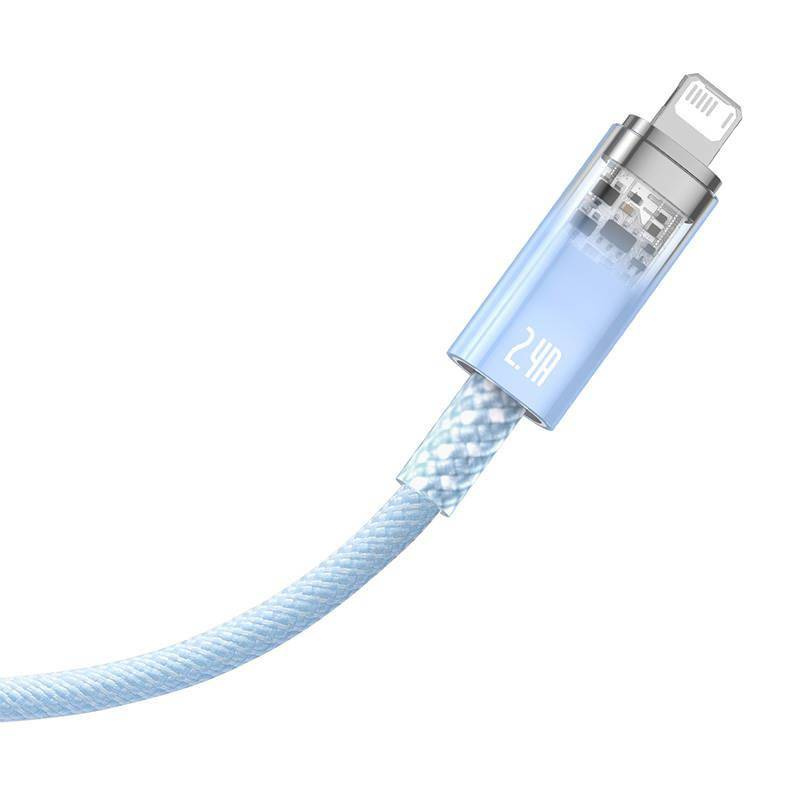 Kabel szybko ładujący Sm Baseus Explorer 2.4A 1M (niebieski)