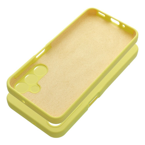 Futerał SILICONE 2mm do SAMSUNG A16 5G / A16 4G żółty