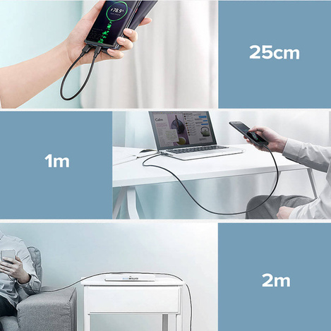 Ugreen cable USB cable - USB Type C Quick Charge 3.0 3A 0.25m black (US287 60114)