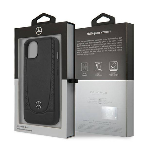 Etui IPHONE 14 PLUS Mercedes Leather Urban Line (MEHCP14MARMBK) czarne