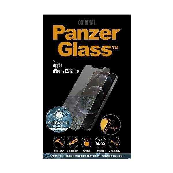 Tempered Glass IPHONE 12 / 12 PRO PanzerGlass Standard Super+ Antibacterial