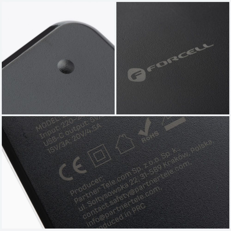 Uniwersalny zasilacz do laptopa 90W Forcell F-Energy E856 (6 końcówek) czarny