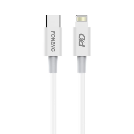 FONENG kabel X31 USB-C - Lightning PD 20W 2M Biały