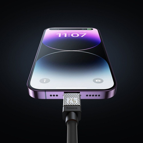 USB - Lightning 2,4A 1m Kabel Baseus CoolPlay - schwarz