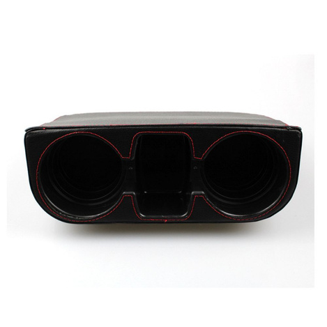 Uchwyt na kubki między fotele czarny