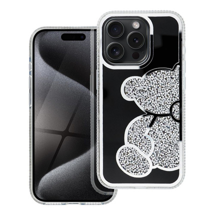 Futerał TEDDY BEAR do IPHONE 11 srebrny