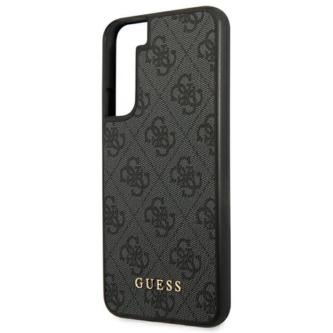 Guess GUHCS22SG4GFGR S22 S901 grau / grauer Hartschalenkoffer 4G Metal Gold Logo