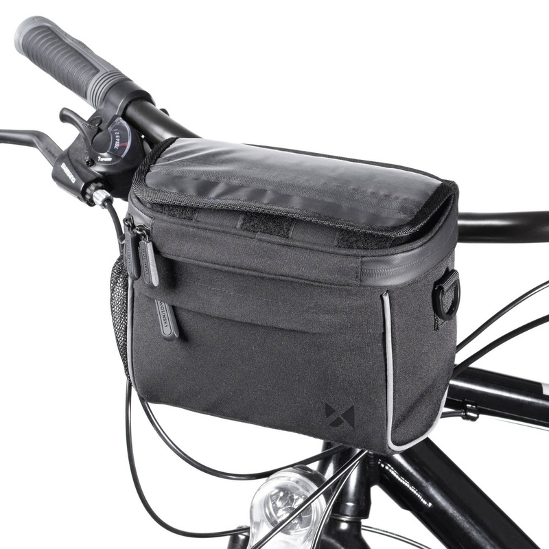 Wozinsky Fahrrad Lenkertasche Fahrrad Umhängetasche schwarz (WBHBB-01)