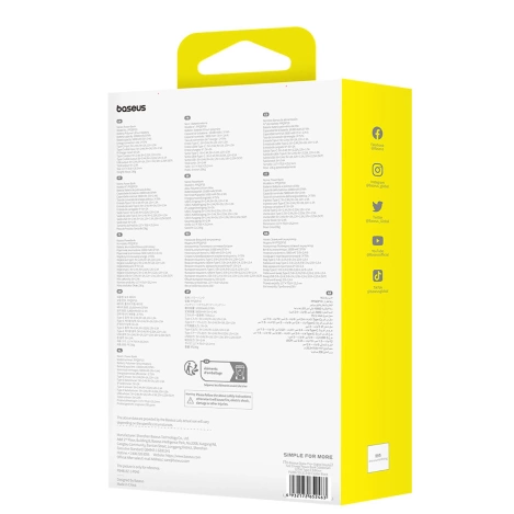 Baseus Qpow Pro+ 10000 mAh 22,5 W Powerbank mit integriertem USB-C-Kabel und Display – Schwarz