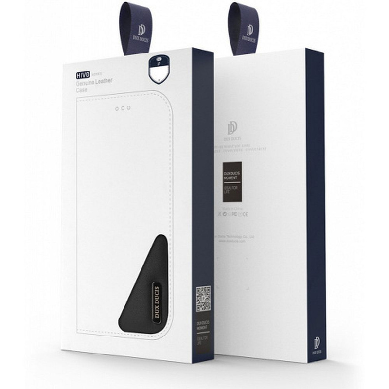 Dux Ducis Hivo iPhone 15 Plus RFID-blockierende Brieftaschenhülle – Schwarz
