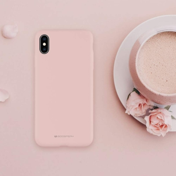 MERCURY SILICONE CASE IPHONE 13 PRO MAX PINK SAND / PUDROWY RÓŹ