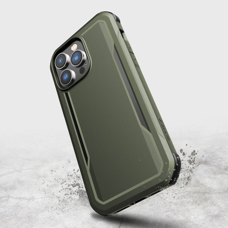 Raptic X-Doria Fort Case iPhone 14 Pro Max with MagSafe armored cover green