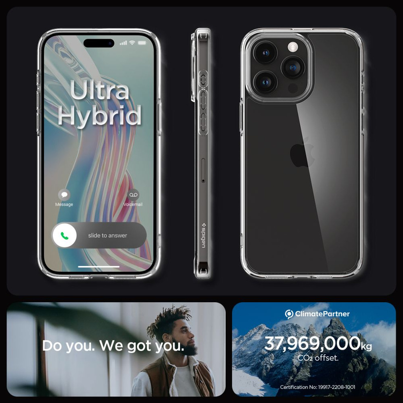 Spigen ULTRA HYBRID IPHONE 15 PRO KRISTALLKLAR