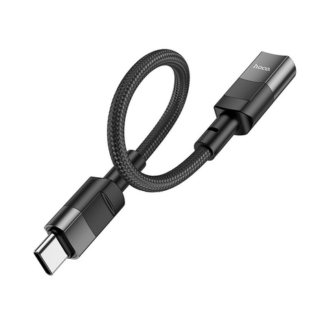 HOCO adapter Typ C (męski) do iPhone Lightning 8-pin (żeński) U107 10cm czarna