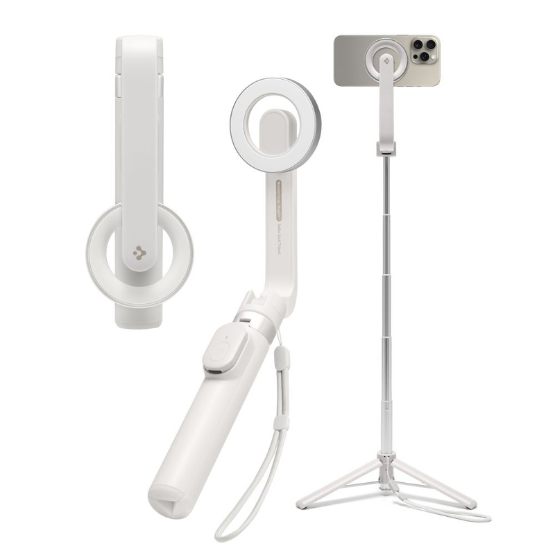 Spigen Selfiestick S571W MagSafe Tripod   Bluetooth dune beige AMP07657