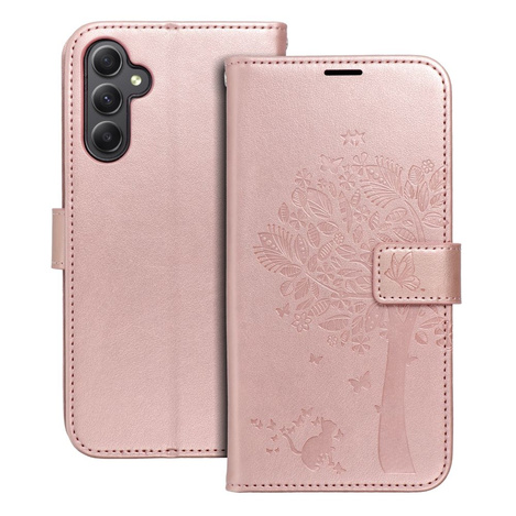 Kabura MEZZO Book do SAMSUNG A34 5G drzewo złoty róż