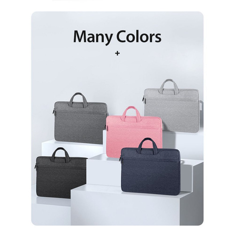 DUX DUCIS LBTC - torba na laptop 15.5-16" Horizontal Handbag - ciemno szary