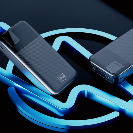 3MK POWERBANK POWERHOUSE 20000mAh 22,5W CZARNY