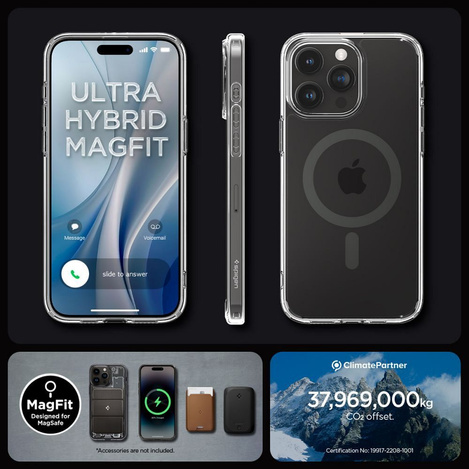 Spigen ULTRA HYBRID MAG MAGSAFE IPHONE 15 PRO MAX FROST BLACK