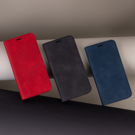 Etui Smart Suede do iPhone 16 Plus 6,7" czarne