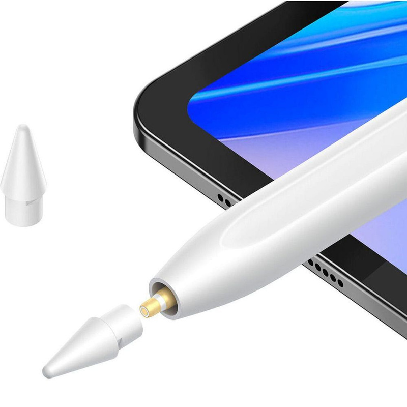 Baseus Smooth Writing 2 Overseas Edition Stylus mit aktiver Spitze für iPad mit austauschbarer Spitze – Weiß