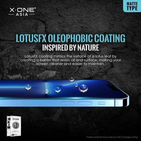 Szkło hartowane X-ONE Extreme Shock Eliminator 4th gen. Matowe - do iPhone 13 Pro Max/14 Plus