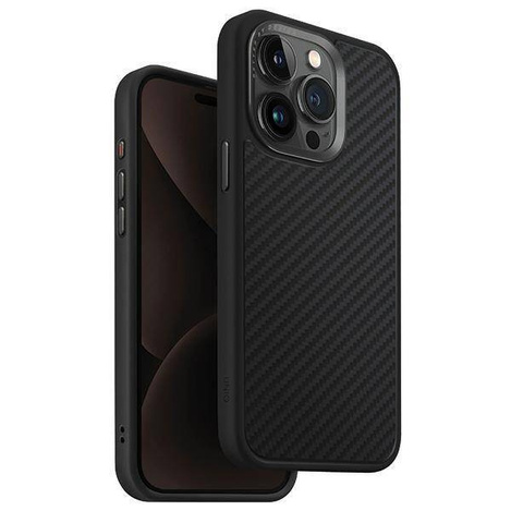 Uniq Hülle Keva iPhone 15 Pro Max 6,7&quot; Magclick Charging schwarz/carbon black