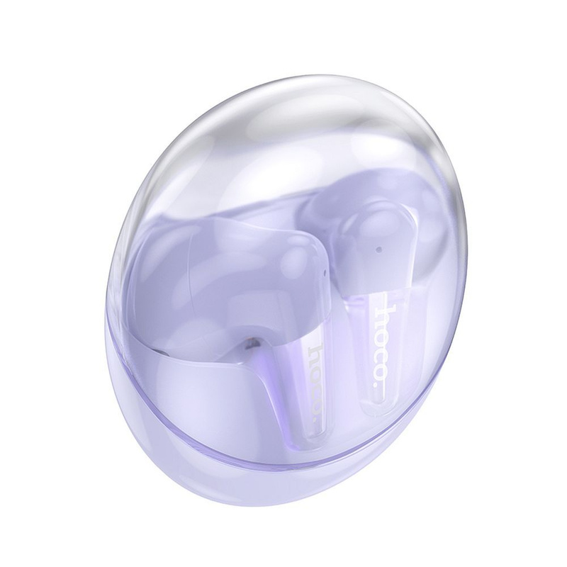 Słuchawki bezprzewodowe douszne Hoco TWS EW202 fioletowe