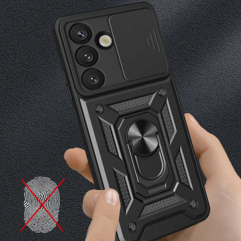 Hybrid Armor Camshield Samsung Galaxy S25 Black