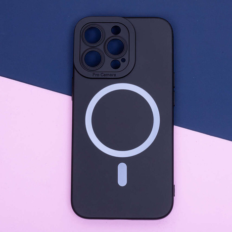 Nakładka Silicon Mag do iPhone 15 Plus 6,7" czarna