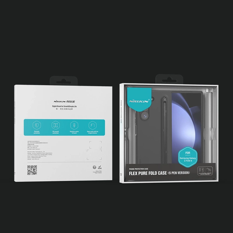 Nillkin Flex Pure Fold Hülle für Samsung Galaxy Z Fold 6 5G – Schwarz