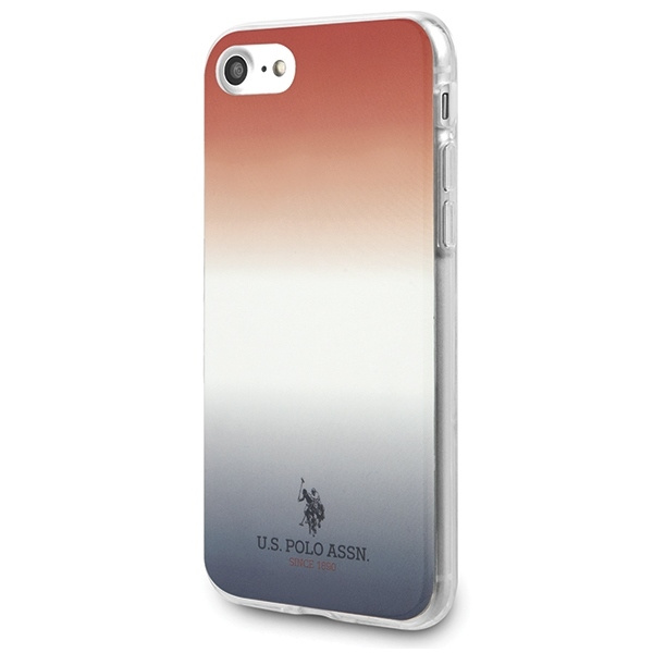 US Polo USHCI8TRDGRB iPhone 7/8/SE 2020 czerwono-niebieski/blue&red Gradient Pattern Collection