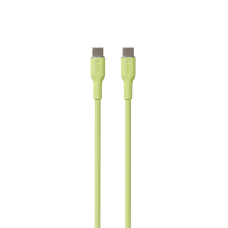 PURO ICON Soft Cable – Kabel USB-C do USB-C 1.5 m (Matcha Green)