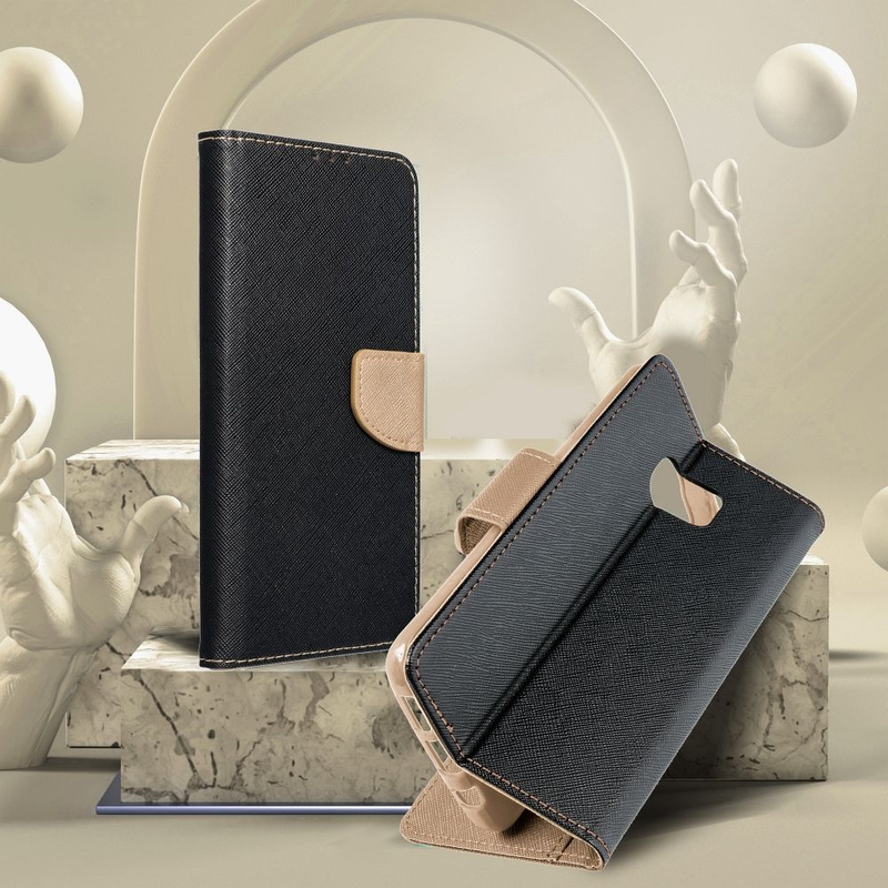 Kabura FANCY Book do SAMSUNG S25 Plus czarno złoty