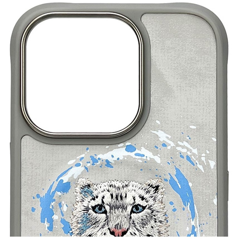 Etui Nimmy Pantera MagSafe do iPhone 16   Pro Max jasnoszary