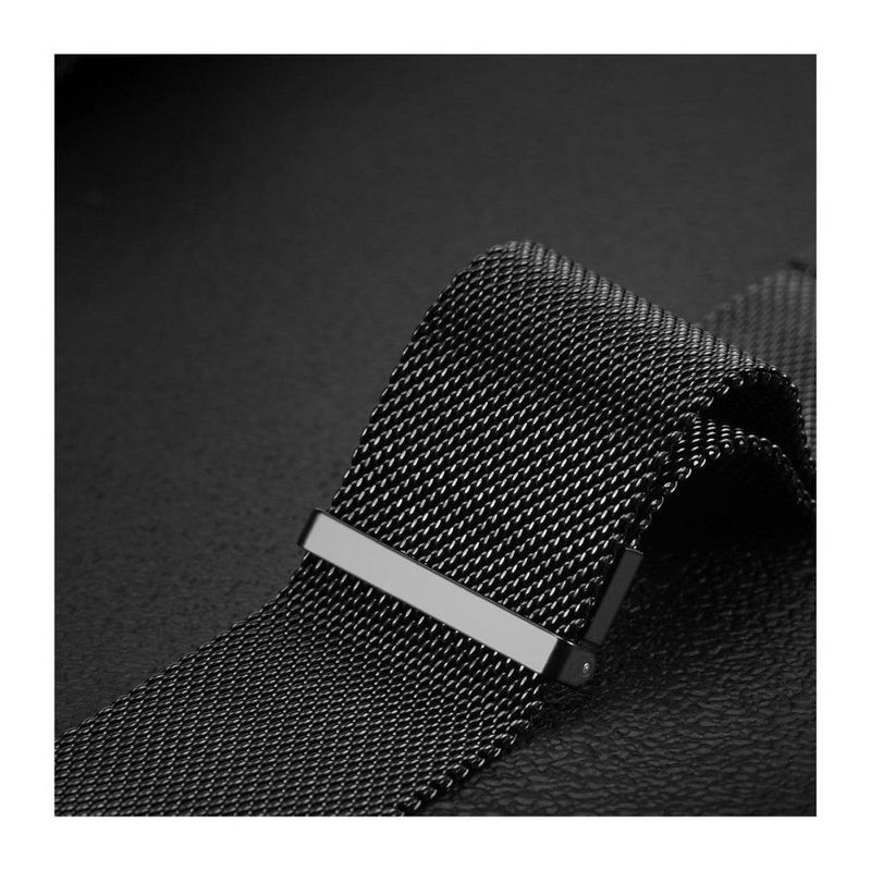 DUX DUCIS pasek MILANESE magnetyczny ze stali nierdzewnej 47 mm czarny