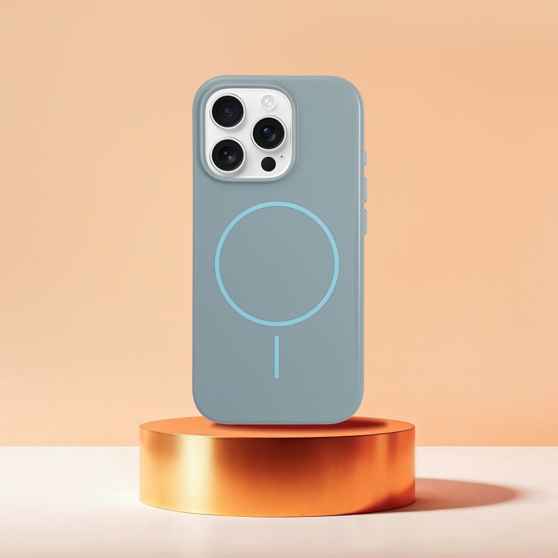 Glossy Mag Cover kompatybilny z MagSafe pasuje do IPHONE 17 PRO MAX miętowy