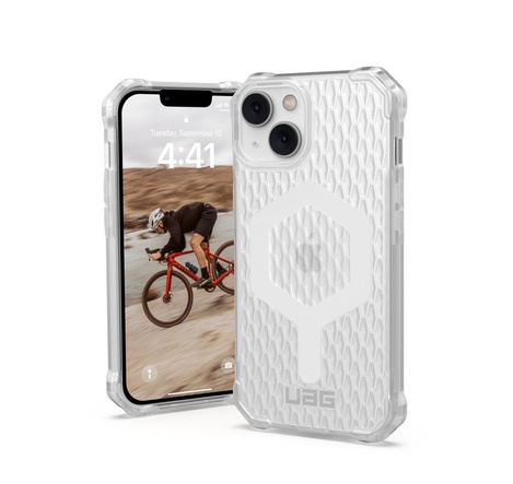 UAG Essential Armor - Schutzhülle für iPhone 14 Plus kompatibel mit MagSafe (Frosted Ice)